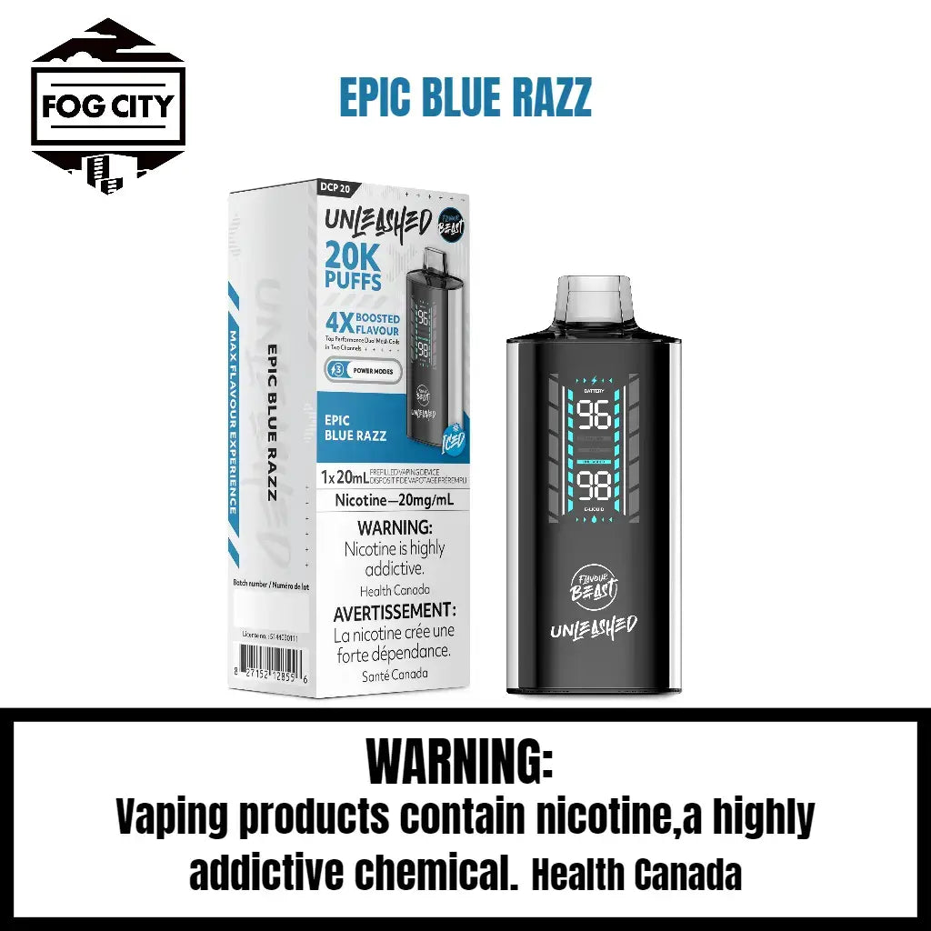 Flavour Beast Dcp 20k Disposable VAPE 20k Puffs Flavor Epic Blue Razz